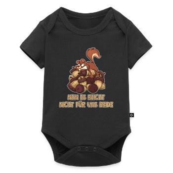 Nein Es Reicht Nicht Für Uns Beide Grauhörnchen - Baby Premium Kurzarmbody - Schwarz - Vorne
