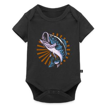 Thunfisch - Baby Premium Kurzarmbody - Schwarz - Vorne