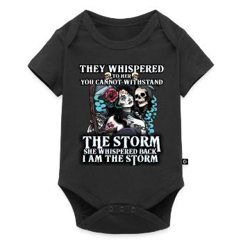 They Whisper That You Can't Stand The Storm - Baby Premium short-sleeve bodysuit - black - Front