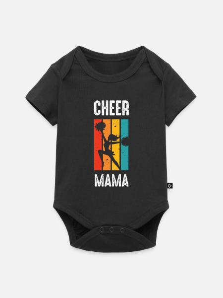 Cheer Mom - Baby Premium Kurzarmbody - Schwarz