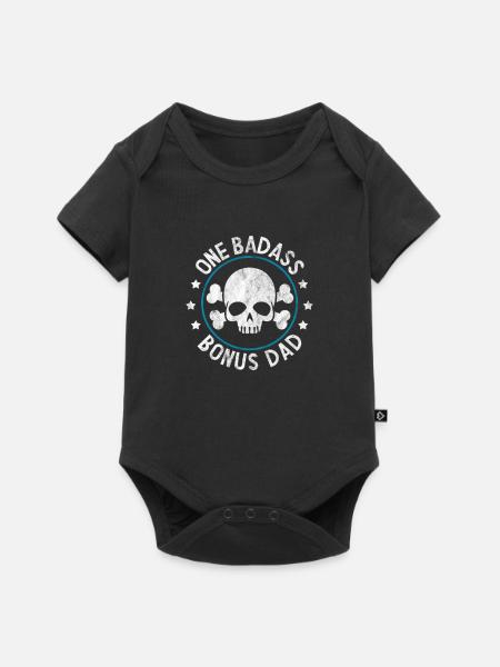 Vater - Baby Premium Kurzarmbody - Schwarz