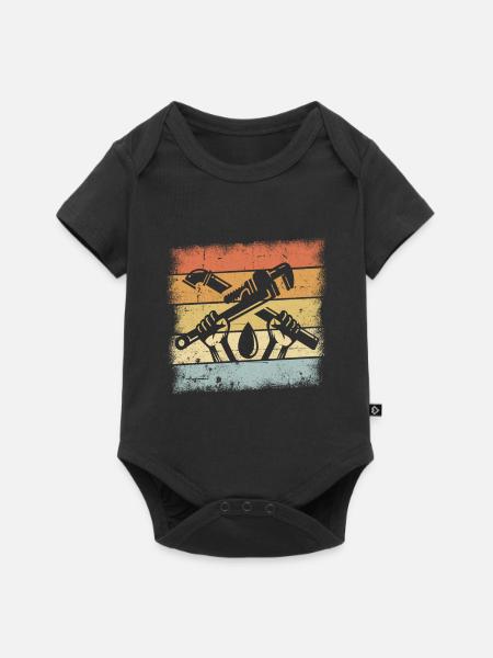 Klempner - Baby Premium Kurzarmbody - Schwarz