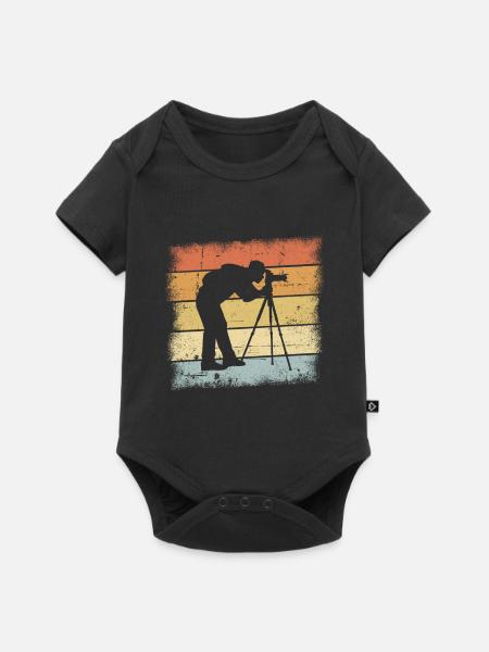Fotograf Geschenke - Baby Premium Kurzarmbody - Schwarz