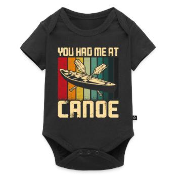 Canoe Canoeing Vintage Retro You - Baby Premium short-sleeve bodysuit - black - Front