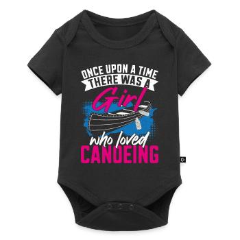 Canoe Canoeing Girl Once Upon A - Baby Premium short-sleeve bodysuit - black - Front