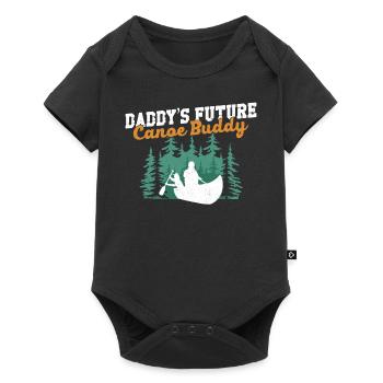 Canoë Canoë Père Papa Fils - Body à manches courtes Premium Bébé - noir - Devant