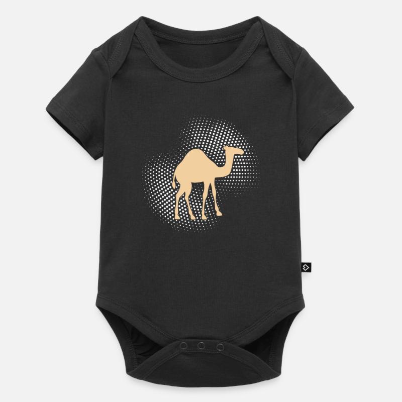 Kamel Dromedar - Baby Premium Kurzarmbody - Schwarz