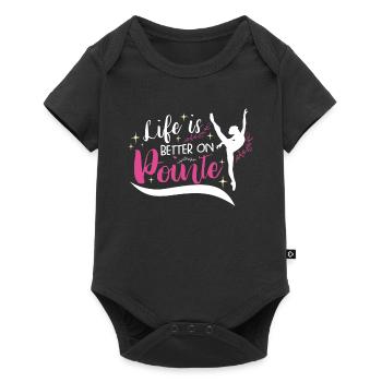 Ballet Ballerina Dance Dancer Dancing Ballet Gift - Baby Premium short-sleeve bodysuit - black - Front
