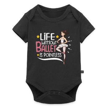 Ballet Ballerina Dance Dancer Dancing Ballet Gift - Baby Premium short-sleeve bodysuit - black - Front