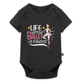 Ballet Ballerina Dance Dancer Dancing Ballet Gift - Baby Premium short-sleeve bodysuit - black - Front