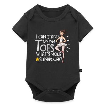 Ballet Ballerine Danse Danse Danse Ballet Cadeau - Body à manches courtes Premium Bébé - noir - Devant