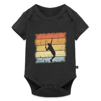 Tennis player - Baby Premium short-sleeve bodysuit - black - Front