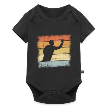 Cadeau fléchettes - Body à manches courtes Premium Bébé - noir - Devant