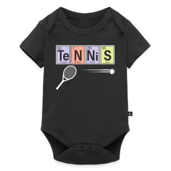 Joueur de tennis Chimie sportive - Body à manches courtes Premium Bébé - noir - Devant