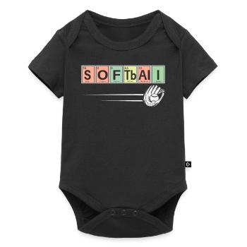 Softball Player Sports Chemistry - Baby Premium short-sleeve bodysuit - black - Front