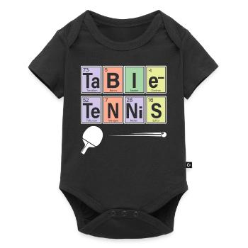 Joueur de tennis de table Chimie sportive - Body à manches courtes Premium Bébé - noir - Devant
