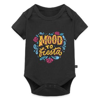 Mood to fiesta Mood to fiesta Geschenk Inspiration - Baby Premium Kurzarmbody - Schwarz - Vorne