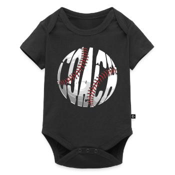 Entraîneur de fans de baseball Entraîneur vintage - Body à manches courtes Premium Bébé - noir - Devant