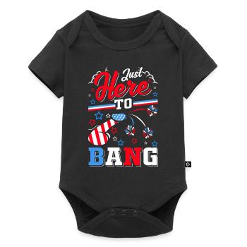 Fireworks Adult Humor USA July 4 - Baby Premium short-sleeve bodysuit - black - Front