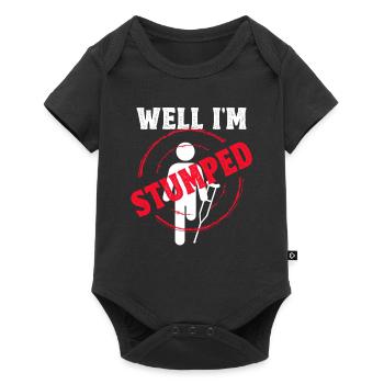 Handicap Amputee Amputation Prosthetic Leg - Baby Premium short-sleeve bodysuit - black - Front