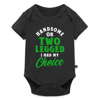 Handicap Amputee Amputation Prosthetic Leg - Baby Premium short-sleeve bodysuit - black - Front