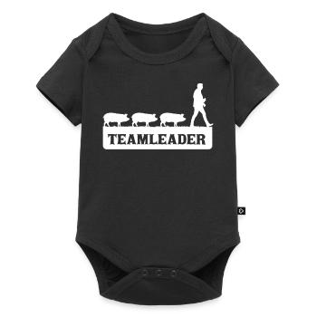Pig breeding, pigs, farmer - Baby Premium short-sleeve bodysuit - black - Front