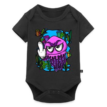 Méduse méduse du majeur Méduse - Body à manches courtes Premium Bébé - noir - Devant
