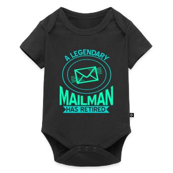 A Legendary Mailman Has Retired T-Shirt Present - Baby Premium short-sleeve bodysuit - black - Front
