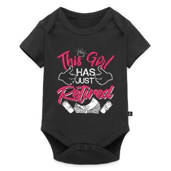 This Girl Has Just Retired Retirement T-Shirt - Baby Premium short-sleeve bodysuit - black - Front