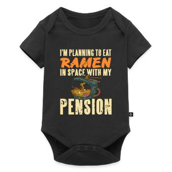 Planning To Eat Ramen In Space With My Pension - Baby Premium short-sleeve bodysuit - black - Front