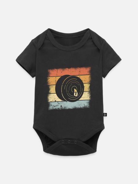 Becken Instrument - Baby Premium Kurzarmbody - Schwarz