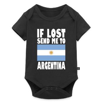 Argentina Flag Saying - Baby Premium short-sleeve bodysuit - black - Front