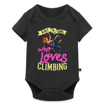 Escalade Escalade Indoor Bouldering Girls Wall - Body à manches courtes Premium Bébé - noir - Devant