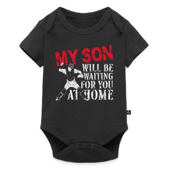 Baseball Fan Catcher Vintage Mon - Body à manches courtes Premium Bébé - noir - Devant