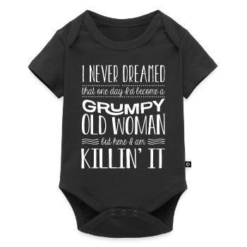 Grumpy old man, here I am - Baby Premium short-sleeve bodysuit - black - Front