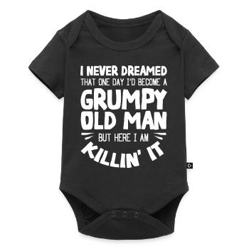 Grumpy old man, here I am - Baby Premium short-sleeve bodysuit - black - Front