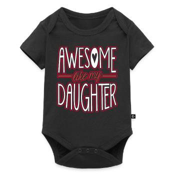 Super comme ma fille - Body à manches courtes Premium Bébé - noir - Devant