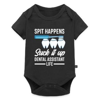 Dentist Dental Assistant Dental Assistant Gift - Baby Premium short-sleeve bodysuit - black - Front