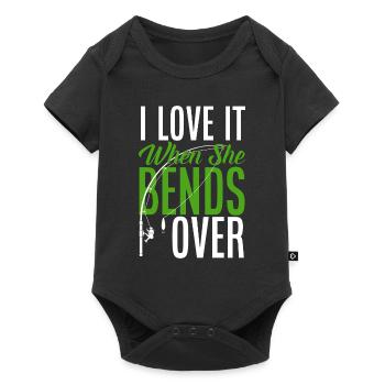 Fun Fishing Angler Fisherman Gift - Baby Premium short-sleeve bodysuit - black - Front