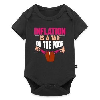 L’inflation est une taxe sur le mauvais humour - Body à manches courtes Premium Bébé - noir - Devant