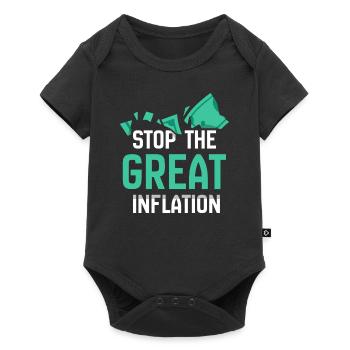 The Great Inflation Stop Stagflation Humor - Baby Premium short-sleeve bodysuit - black - Front