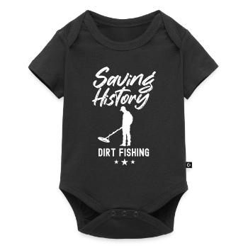 Save History Dirt Fishing Metal Detecting - Baby Premium short-sleeve bodysuit - black - Front
