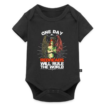 Gingers Will Rule World Redhead Angel Evil Irish - Baby Premium short-sleeve bodysuit - black - Front