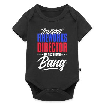 Funny fireworks pyrotechnician saying - Baby Premium short-sleeve bodysuit - black - Front