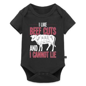 Beef Cuts And I Cannot Lie Meat Lover - Baby Premium short-sleeve bodysuit - black - Front