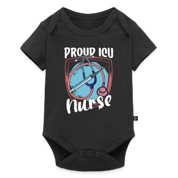 Proud Intensive Care Nurse Intensive Care - Baby Premium short-sleeve bodysuit - black - Front