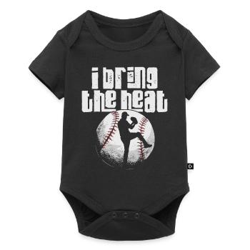 Baseball Fan Pitcher Vintage I - Baby Premium short-sleeve bodysuit - black - Front