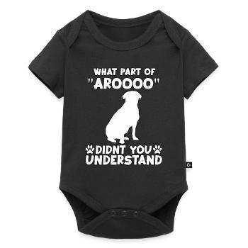 Mignon motif de propriétaire de chien Rottweiler Rotti Gassi - Body à manches courtes Premium Bébé - noir - Devant