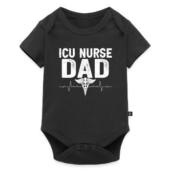 Intensive Care Nurse Papa Intensive Care - Baby Premium short-sleeve bodysuit - black - Front