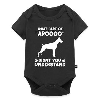 Dobermann Fan Dogs Motif Drôle Doberman Gassi - Body à manches courtes Premium Bébé - noir - Devant